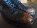 Мъжки кожени боти тип "броги" (brogue boots) 42, снимка 8