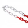 Червено-бяла верига от PVC, снимка 2