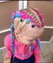 🎉Боксьорски Плитки🍀 Box braids Детски прически Опашки Бохо Туистъри Ариел Къдрици Афро Канекалон , снимка 2