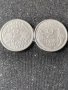 2 монети стари френски франка 1943 и 1947 година 