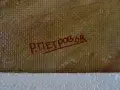 РАДОСЛАВ ПЕТРОВ картина "Старата кръчма" пейзаж масло 1968 г, снимка 7