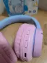 Детски безжични слушалки iClever BTH12 (с розов и син цвят), които разполагат с LED светлини , снимка 2
