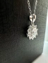 Сребърно колие с мойсанит (диамант)1 карат, снимка 4