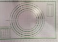 Голяма Разграфена армирана незалепваща прозрачна силиконова подложка за точене печене месене, снимка 1 - Други - 31973657