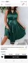 Зелена дамска рокля , снимка 1 - Рокли - 40835508