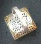 Винтидж / Рядка находка / ДвСребърен пръстен с кабошон / берковски ръчен филигран! , снимка 12