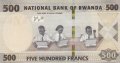 500 франка 2019, Руанда, снимка 2