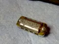 TALISMAN MADE in CZECHOSLOVAKIA Стара РЯДКА Миниатюрна УСТНА ХАРМОНИКА МЕДАЛЬОН СЕДЕФ и МЕСИНГ 48891, снимка 8