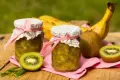 Домашно сладко от грейпфрут, кори от грейпфрут, ананас, киви, грозде, снимка 7