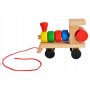 Дървено влакче с два вагона, снимка 5