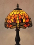 Настолна лампа Tiffany стил с витражен абажур, снимка 3