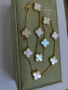 	Дамско колие с 10 детелини от бял седеф, Van Cleef & Arpels VCA, снимка 5