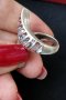 Стар турски пръстен със парчета естествен кралски седеф (реставриран) проба 925 , снимка 5