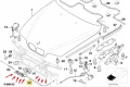 51238190754  Жило за отваряне на преден капак BMW, E39, Двигателен отсек, снимка 4
