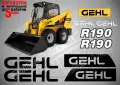 GEHL строителна техника и механизация стикери, снимка 5