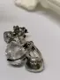 Folli Follie масивни сребърни обеци с камъни, снимка 6