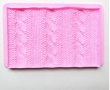 Ситна Плетка Едри Осморки плетиво голяма текстура силиконов молд форма декорация украса фондан торта, снимка 2