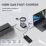 Ново Мощно 150W USB-C Зарядно за лаптоп MacBook HP Lenovo, снимка 4
