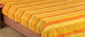 Памучен чаршаф ръчно тъкан-Индия, снимка 1 - Покривки за легло - 37344108