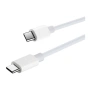 Кабел за данни 1TECH USBCC-1M, Type-C към Type-C, PD30W, 1.0m, Бял, снимка 5