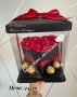 Луксозно сърце в прозрачна кутия -подарък за Свети Валентин 