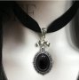 Чокър готик стил, снимка 1 - Колиета, медальони, синджири - 35363735