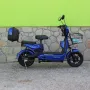 Електрически двуместен скутер – велосипед със 14″ гуми, 500W, 48V/15Ah, снимка 1