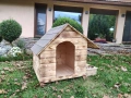 Къща за куче със стряха + купи; Колиба за кучета; Къщи за кученца, снимка 9
