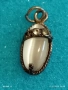 ВИНТИДЖ СТИЛ СРЕБЪРЕН МЕДАЛЬОН с ЛУНЕН КАМЪК МАЙСТОРСКА ИЗРАБОТКА 51137, снимка 4