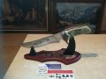 изящен нож върху поставка 30х15х10см 1411201856, снимка 15