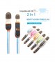 USB КАБЕЛ 2В1 ЗА АДРОИД СМАРТФОНИ И IPHONE, ТЕЛЕСКОПИЧЕН - код 1985, снимка 9