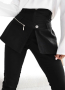 Елегантен панталон с ефектна поличка , снимка 1