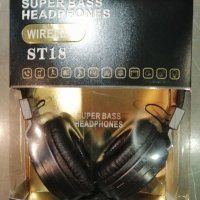 Безжични блутут слушалки ST18-Черни, снимка 1 - Bluetooth слушалки - 39061930