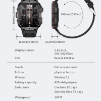 LIGE спортен smart  часовник метален черен, снимка 3 - Мъжки - 44667502