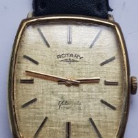 Мъжки позлатен механичен часовник Rotary 17 Jewel 70те год., снимка 11 - Антикварни и старинни предмети - 38932825