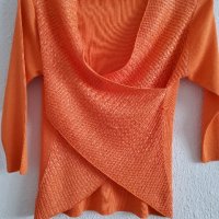 Нежна блуза от фино плетиво, снимка 3 - Блузи с дълъг ръкав и пуловери - 37826491