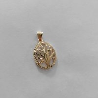 нова златна висулка дърво на живота 49572-4, снимка 1 - Колиета, медальони, синджири - 42441050