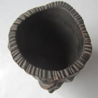 Стара чаша керамика, с театрални маски , снимка 4 - Други - 31812717