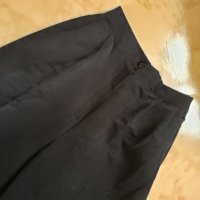 Висока талия черен панталон с ръб, снимка 4 - Панталони - 38751812