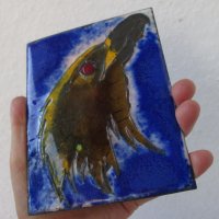 орел емайл пано метал картина птица, снимка 6 - Антикварни и старинни предмети - 29299715