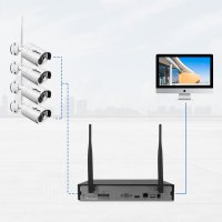 !!! 1080p Модел 2023 -50% Система 5mp за видеонаблюдение 5G DVR 4 /8 -канална, 4/8 безжични камери , снимка 10 - HD камери - 38155883