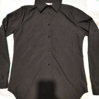 Черна риза обличана веднъж, снимка 2 - Ризи - 34405854
