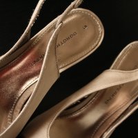 Официални Обувки Сандали Сатен цвят бежев номер 38 НОВИ, снимка 2 - Дамски обувки на ток - 40570928