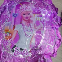 Барби Barbie двустранен голям огледало балон фолио фолиев хелий или въздух парти рожден ден, снимка 3 - Други - 34209672