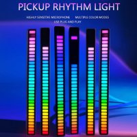 RGB LED Светлинен Еквалайзер Цветомузика Звукови пикапни светлини , снимка 5 - Еквалайзери - 37316855