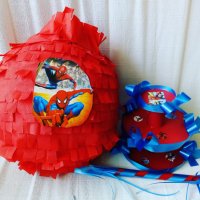  Голяма пинята + подарък маска и конфети ,готови за изпращане, снимка 9 - Декорация за дома - 24503646