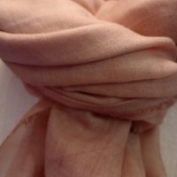 Дамски шал едноцветен Памучен пепел от рози, снимка 3 - Шалове - 38320981