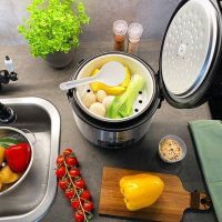 Уред за варене на ориз Russell Hobbs, Черен/Инокс, снимка 9 - Мултикукъри - 38529373