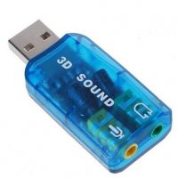 Звукова карта на USB Digital One SP00120 стерео жак и микрофон Sound Card USB , снимка 1 - Други - 29261613