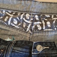 Vintage Retro Ultra Rare ARTFUL DODGER CUTTER LADS CREW Denim Jeans, снимка 8 - Дънки - 35643671